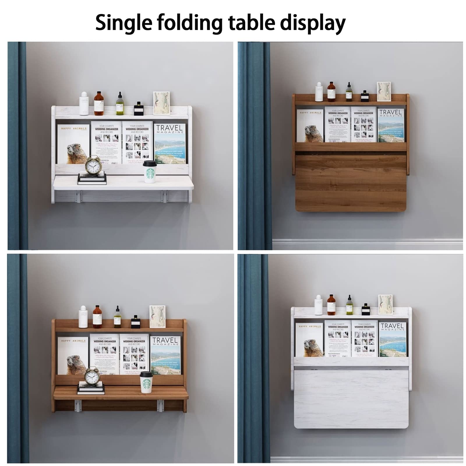 Amazon.com: Folding wall-mounted desk Workbench drop-leaf